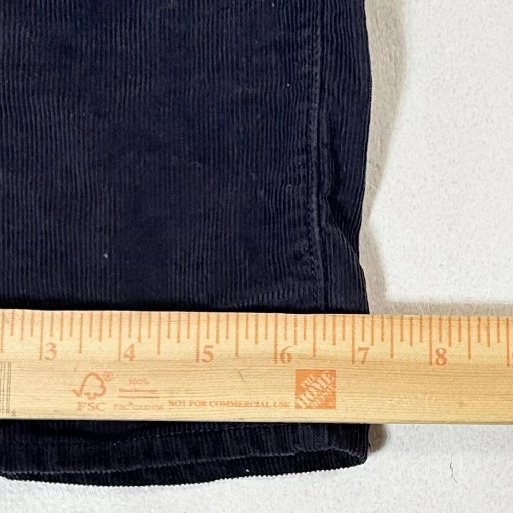 J Crew Flex Corduroy Pants Mens 34x34 Slim Fit Dark Wash Navy Blue‎ Stretch